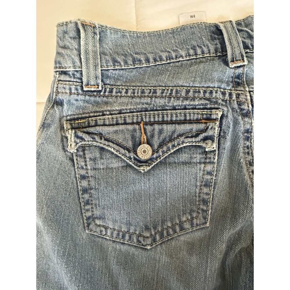Levi’s 542 Low Flare Jeans Women’s SZ 8 Medium Light Wash Flap Pocket Stretch - Picture 7 of 9